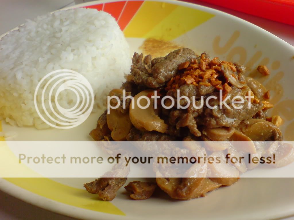 Beef Garlic Mushroom Jollibee