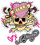 cute girly ed hardy graphic<br />